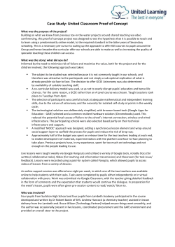 Case Study: United Classroom Proof of Concept