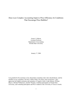 Does Less Complex Accounting Improve Price Efficiency In