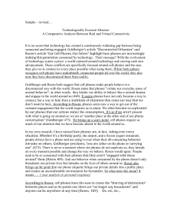 GOOD STUDENT SAMPLE WITH NOTES