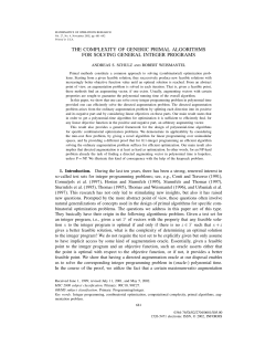 the complexity of generic primal algorithms for solving general