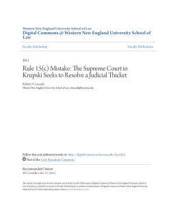 Mistake - Digital Commons @ Western New England University
