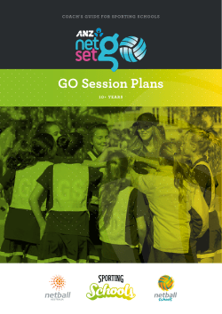 GO Session Plans - Netball Australia