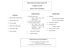 Mass Mutual Center Game #3 3:30pm Tip