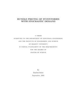 bundle pricing of inventories with stochastic demand