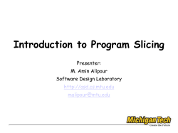 Introduction to Program Slicing