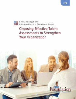 Choosing Effective Talent Assessments to Strengthen Your