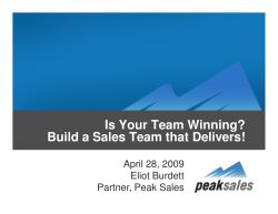 Is Your Team Winning? Build a Sales Team that Delivers!