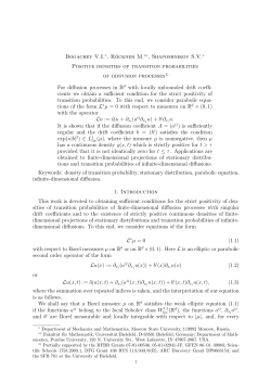 Positive densities of transition probabilities of diffusion