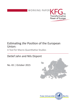 Estimating the Position of the European Union