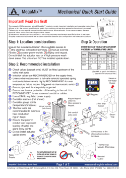 Mechanical Quick Start Guide