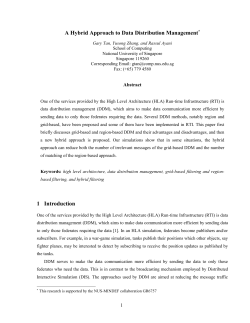 A Hybrid Approach for Data Distribution Management