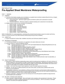 Preprufe&reg; 300LT/160LT Guide Specification