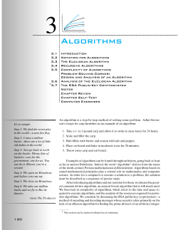 Algorithms - DePaul University
