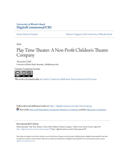 Play Time Theater: A Non-Profit Children`s