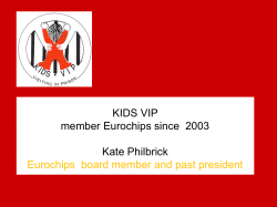 KIDS VIP member Eurochips since 2003 Kate Philbrick