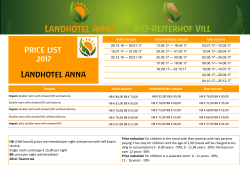 main season intermediate season low season Rooms main season