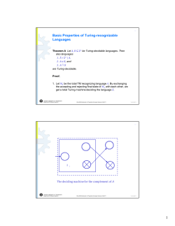Basic Properties of Turing