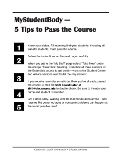 51 4 3 2 1 5 Tips to Pass the Course About
