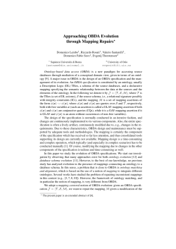 Approaching OBDA Evolution through Mapping Repairs