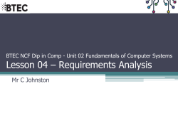 BTEC NCF CC Unit 15 Website Development Lesson 01 * Types of