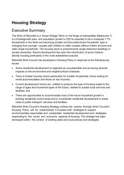 Housing Strategy - Nillumbik Shire Council