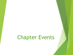 Chapter events