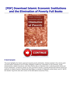 Islamic Economic Institutions and
