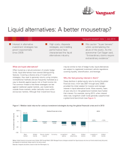 Liquid alternatives: A better mousetrap?