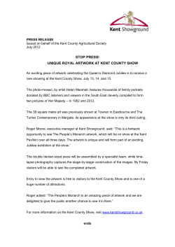 PRESS RELEASE Issued on behalf of the Kent County Agricultural