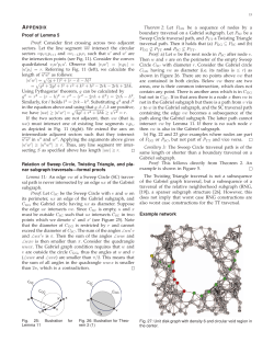 APPENDIX Proof of Lemma 5 Proof: Consider first crossing across