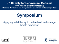 Applying habit theory to understand and change
