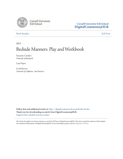 Bedside Manners: Play and Workbook