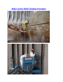 Bulk Carrier Hold Cleaning Procedure