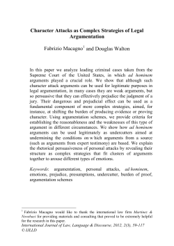 Character Attacks as Complex Strategies of