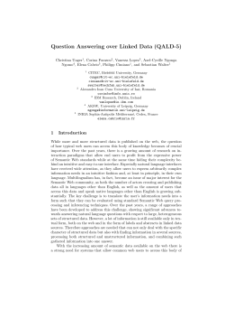 Question Answering over Linked Data (QALD-5)