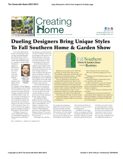 Dueling Designers Bring Unique Styles To Fall Southern Home