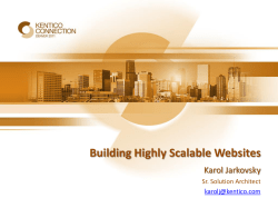 BuildingHighlyScalableWebsites