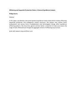 Offshoring and Sequential Production Chains: A