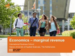marginal revenue