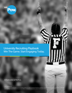 University Recruiting Playbook