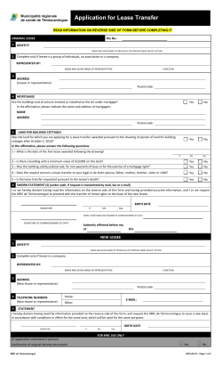 avant de remplir le formulaire, lisez l`information au verso