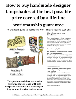 How to buy handmade designer lampshades at the best possible