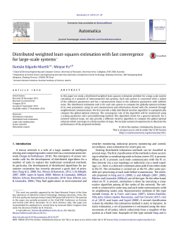 Distributed weighted least-squares estimation with fast convergence