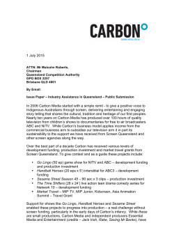 Carbon Media submission - Queensland Competition Authority