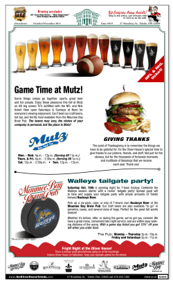 Game Time at Mutz! - Maumee Bay Brewing Co.