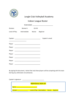 League Registration Form