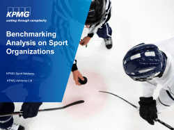 Benchmarking Analysis on Sport Organizations