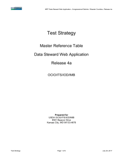 Test Strategy - Amazon Web Services