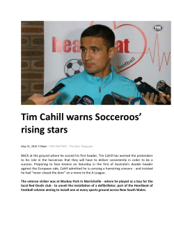Tim Cahill drops hints to FFA over possible A