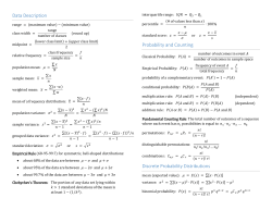 Data Description Probability and Counting Discrete Probability